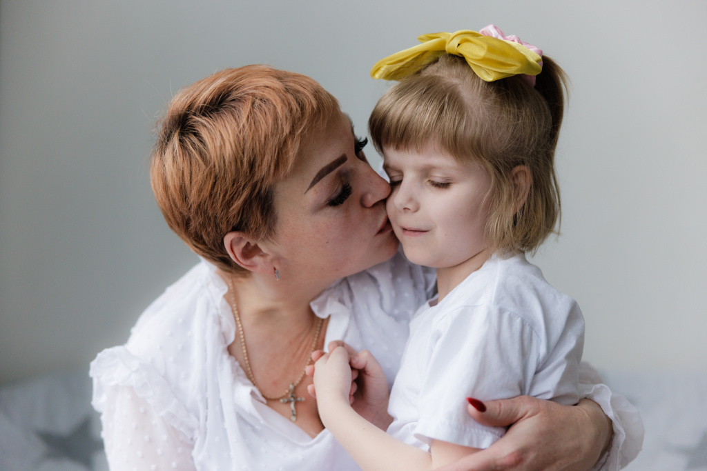 Полина с няней Таней